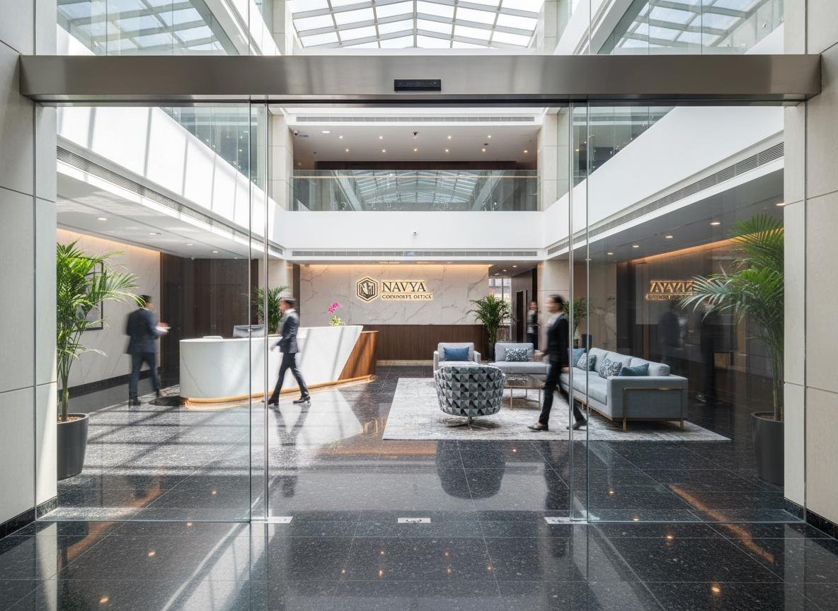Automatic sensor glass door system